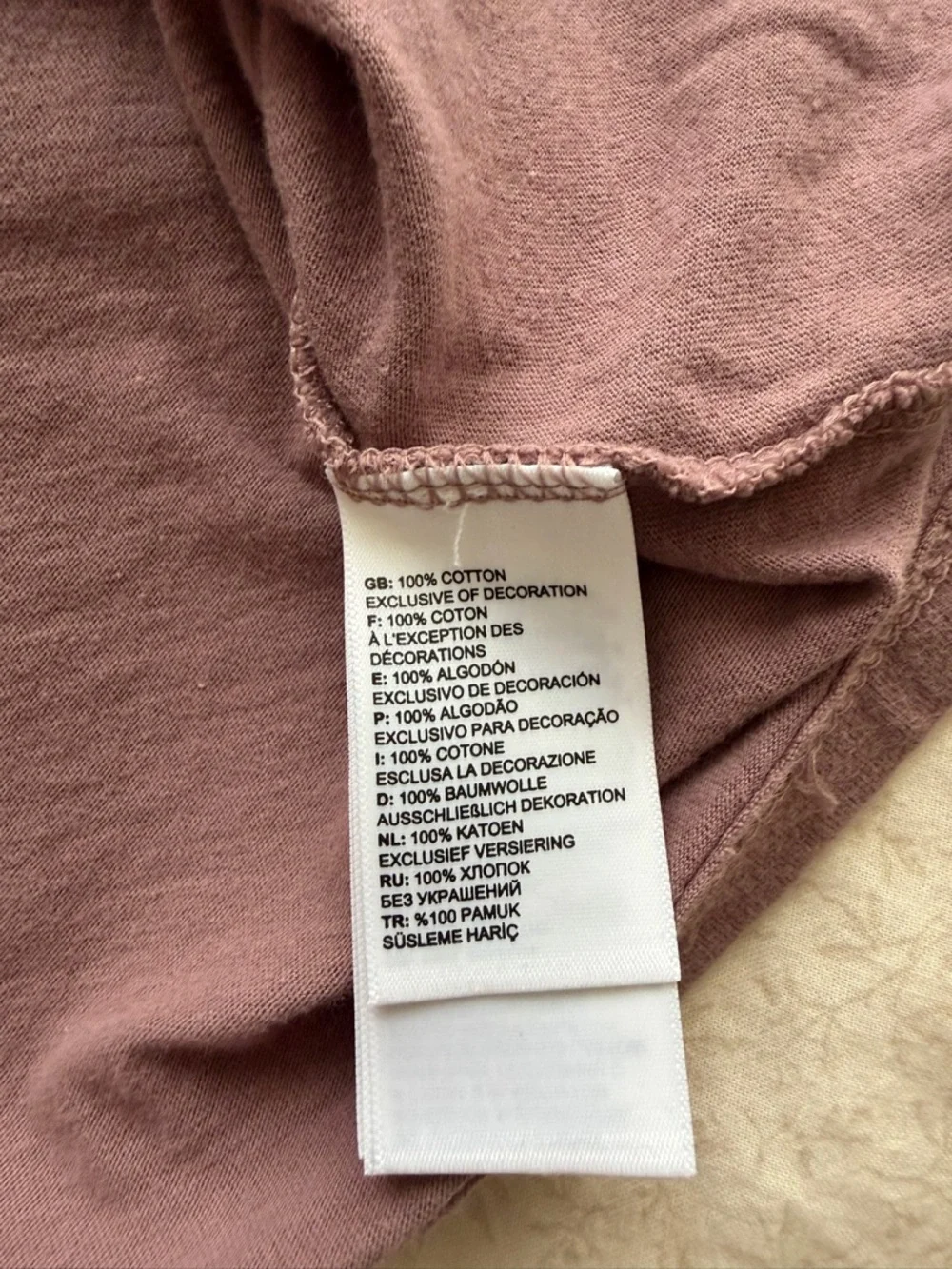 The North Face Dusty Pink Logo Short Sleeve Tee — Womens - Picture 6 of 6